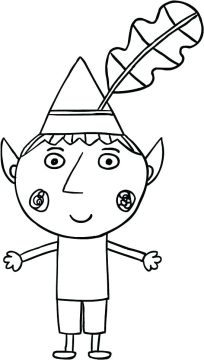 Desenho de O Pequeno Reino de Ben e Holly para Imprimir Pdf