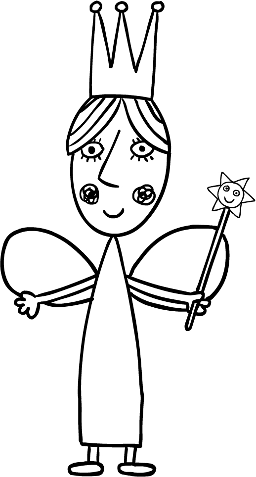Desenho de Rainha Thistle para Colorir
