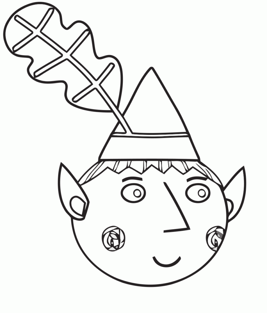 Desenho para Imprimir do Ben de o Pequeno Reino de Ben e Holly