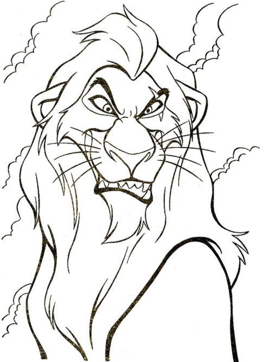 Desenho de Scar para Colorir