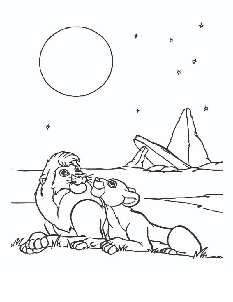Desenhos de Rei Leão para Colorir