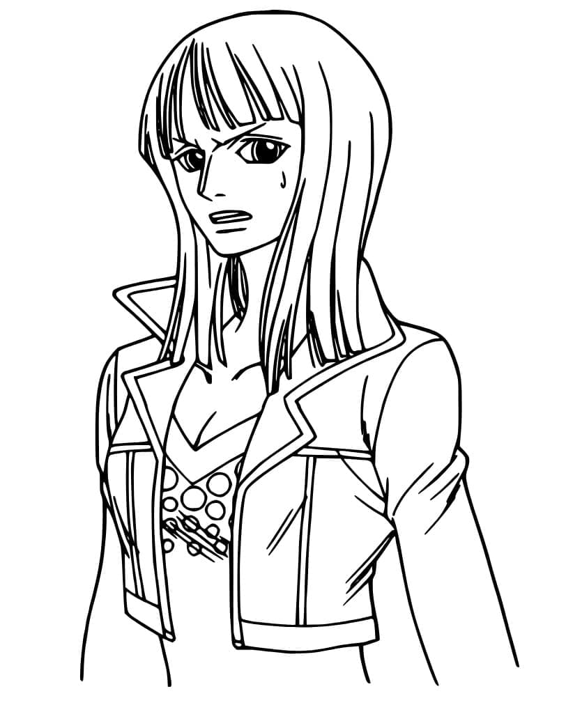 Desenho de Robin de One Piece para Colorir