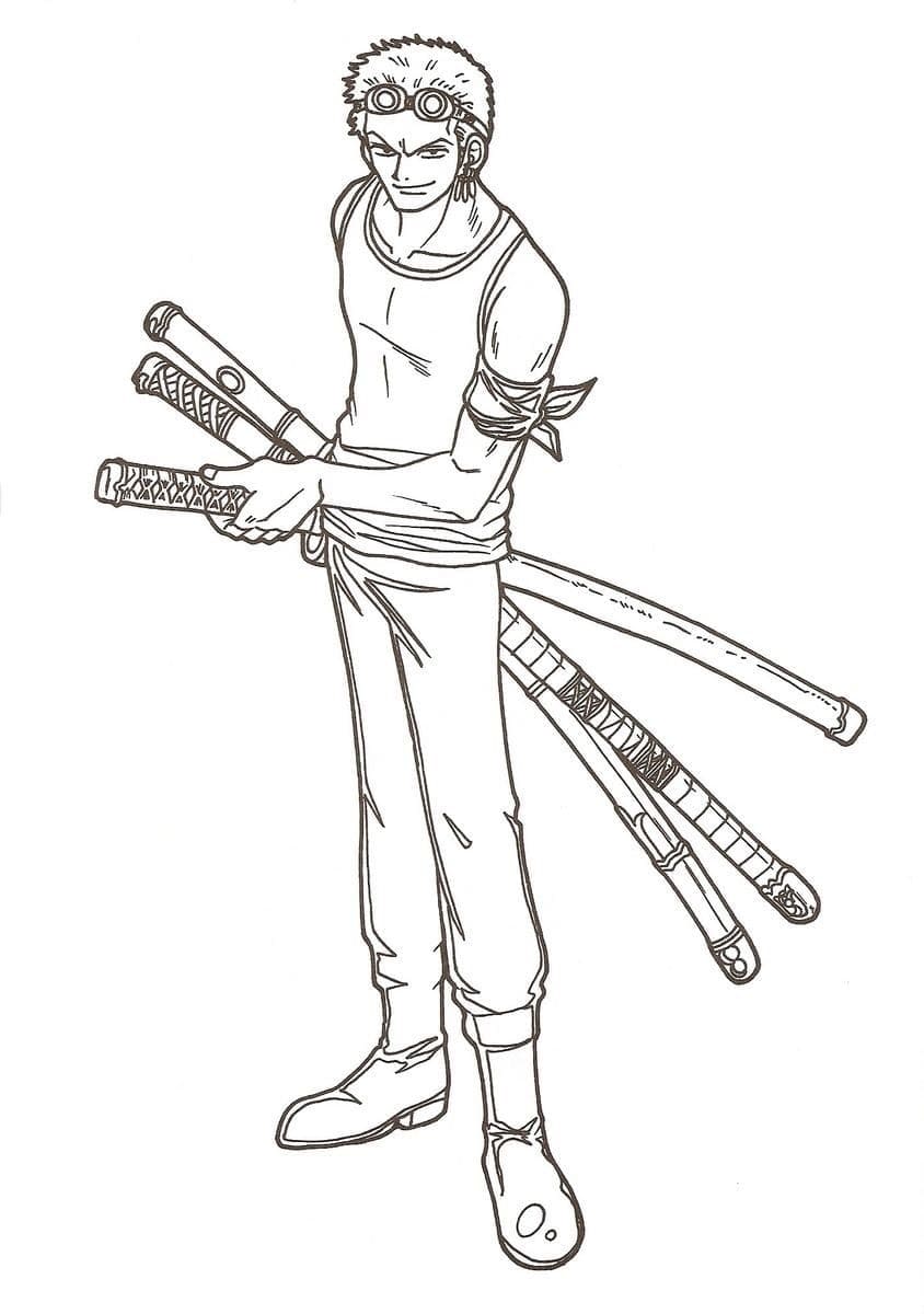 Desenho de Roronoa Zoro