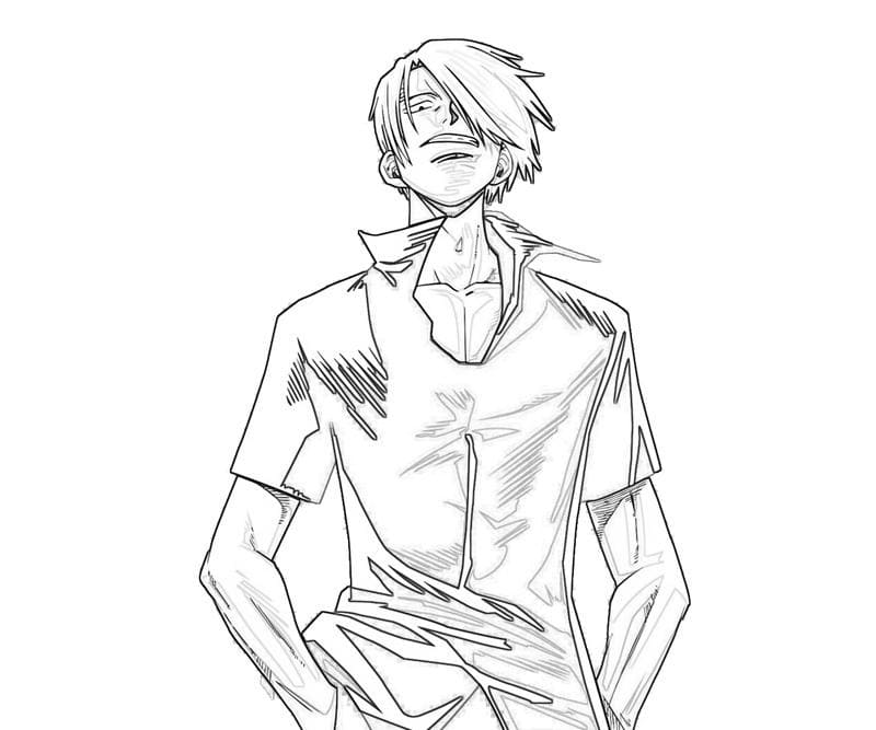 Desenho de Sanji para Colorir Gratuitamente