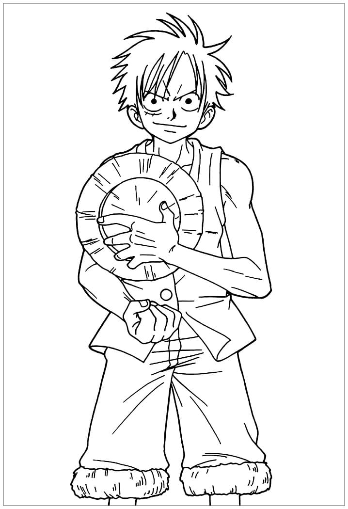 Desenho Luffy para Colorir