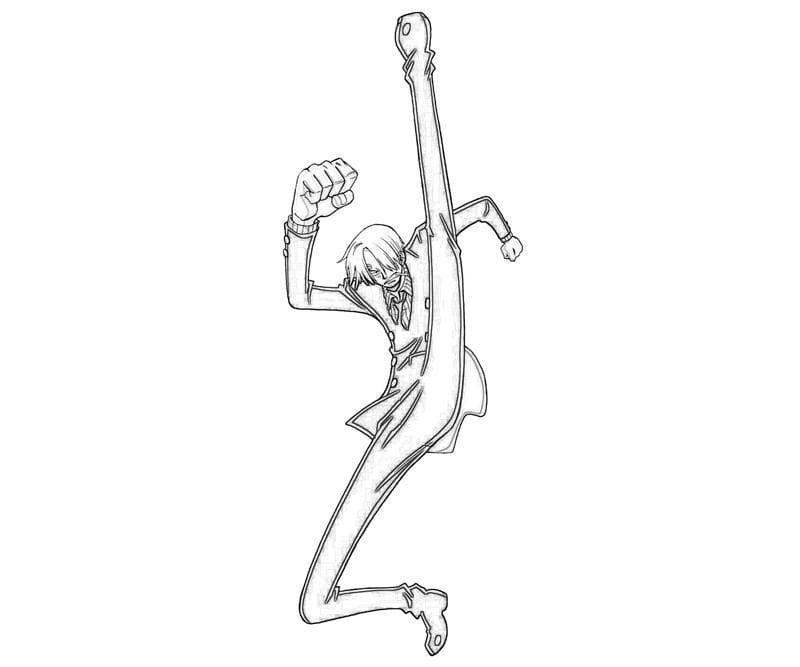 Desenho One Piece para Colorir Tinta Guache