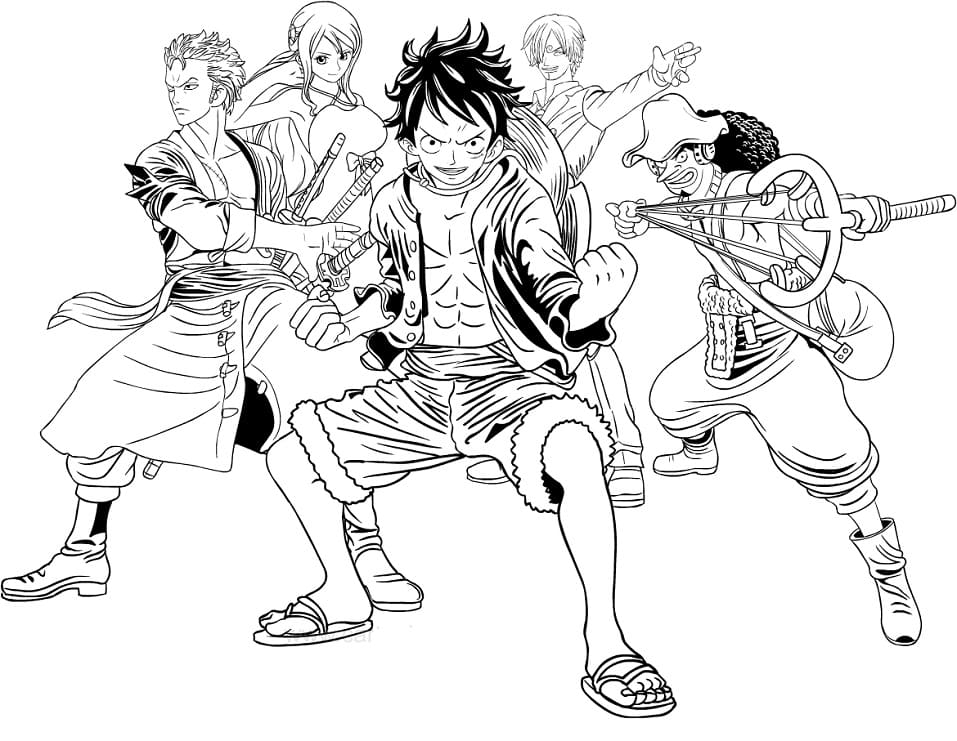 Desenhos de One Piece para Colorir