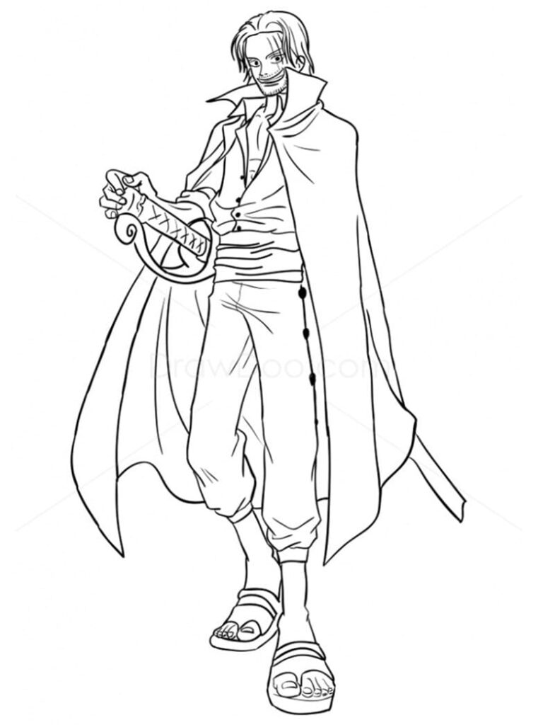 Desenho Shank para Colorir