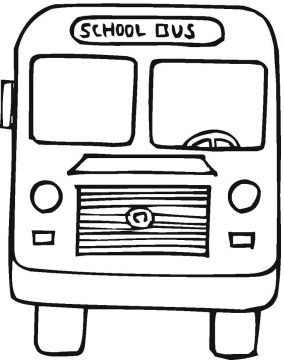 Desenho Ônibus Escolar 8 para Colorear