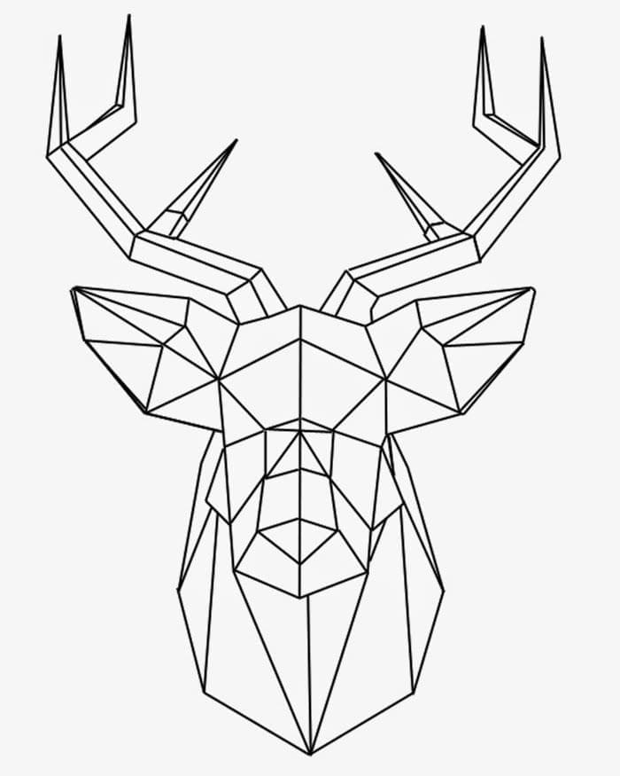 Desenho de Origami Grátis para Colorir