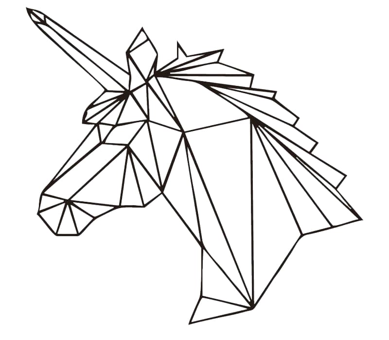 Desenhos de Origami para Colorir