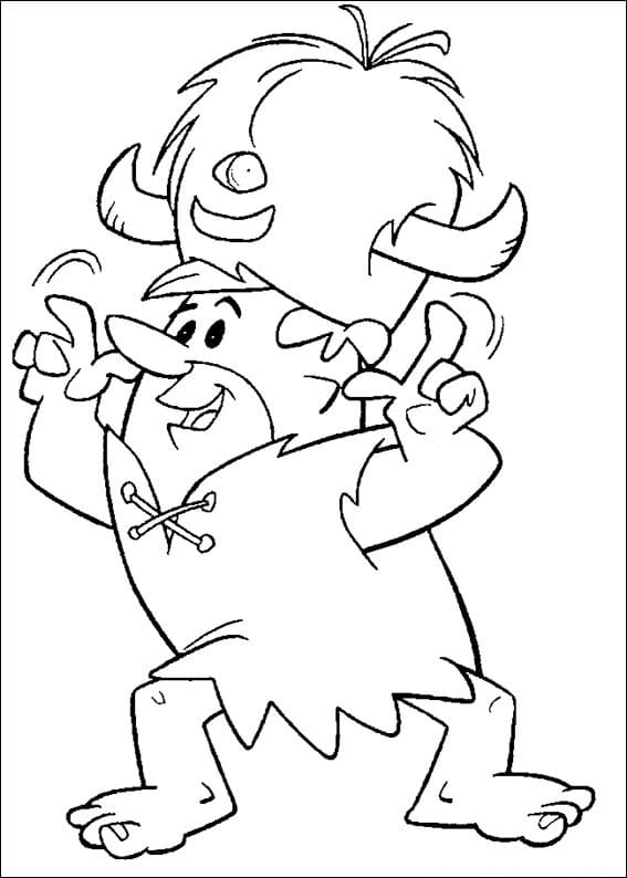 Desenho Barney Rubble para Colorir