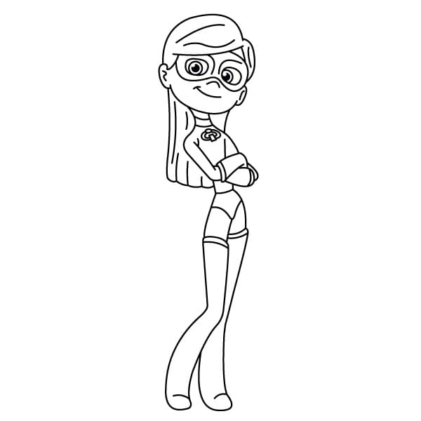 Desenho de os Incríveis Download Grátis para Colorir