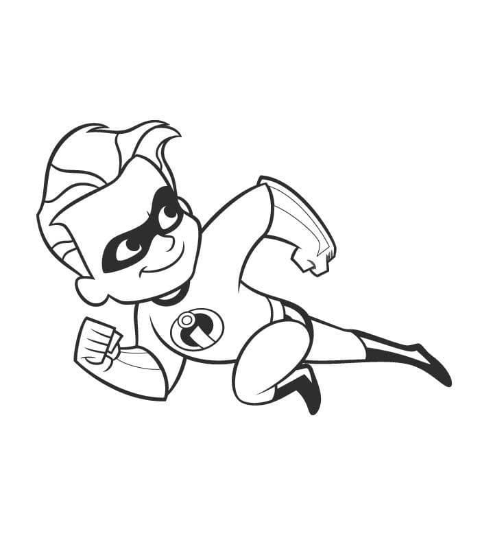 Desenho de os Incríveis Download Pdf para Colorir