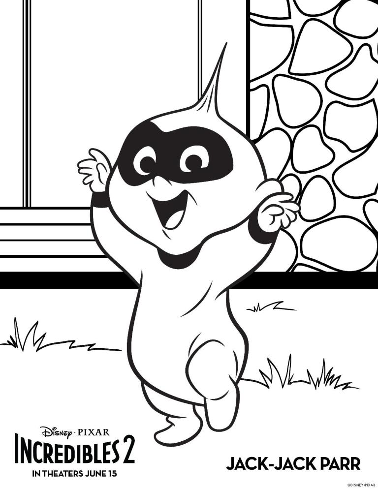Desenho de os Incríveis para Colorir Download
