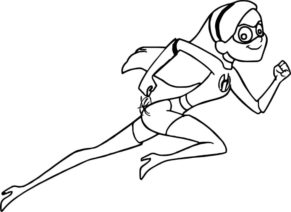 Desenho de os Incríveis para Colorir e Imprimir Grátis