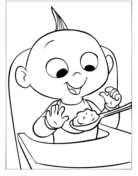 Desenhos de Os Incríveis para Colorir