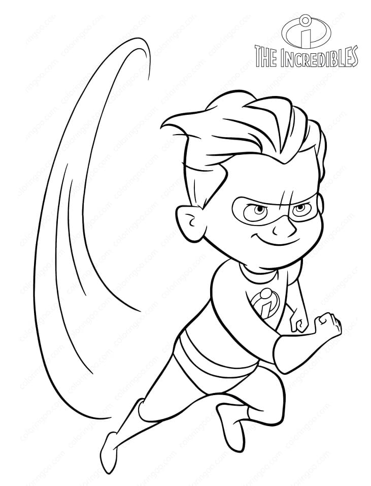Desenho de os Incríveis para Pintar Imprimivel