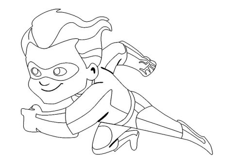 Desenho de Os incríveis para Pintar Pdf grátis