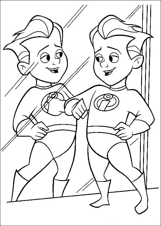 Desenho de os Incríveis Pdf para Colorir Grátis