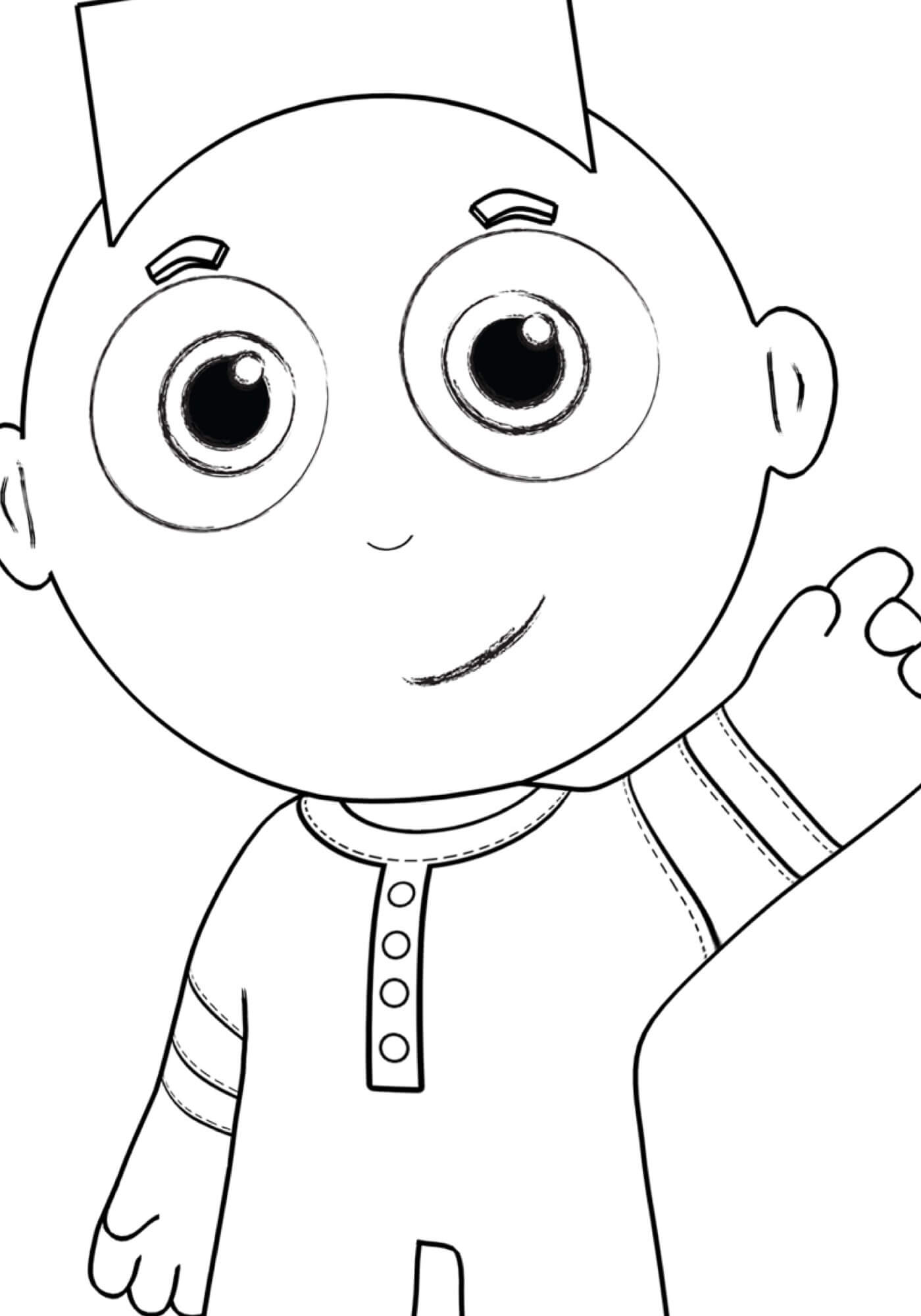 Desenho de Fabinho para Colorir
