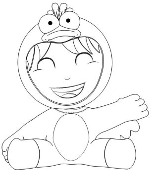 Desenho Imprimível dos Pequerruchos para Colorir