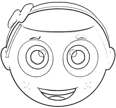 Desenho para Pintar da aninhá Os Pequerruchos