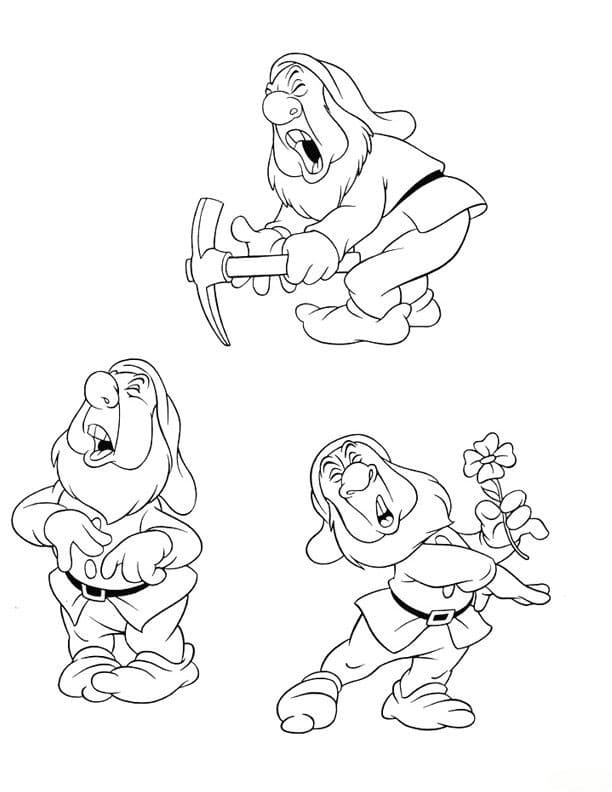 Desenho de Atchim de os Sete Anões para Colorir