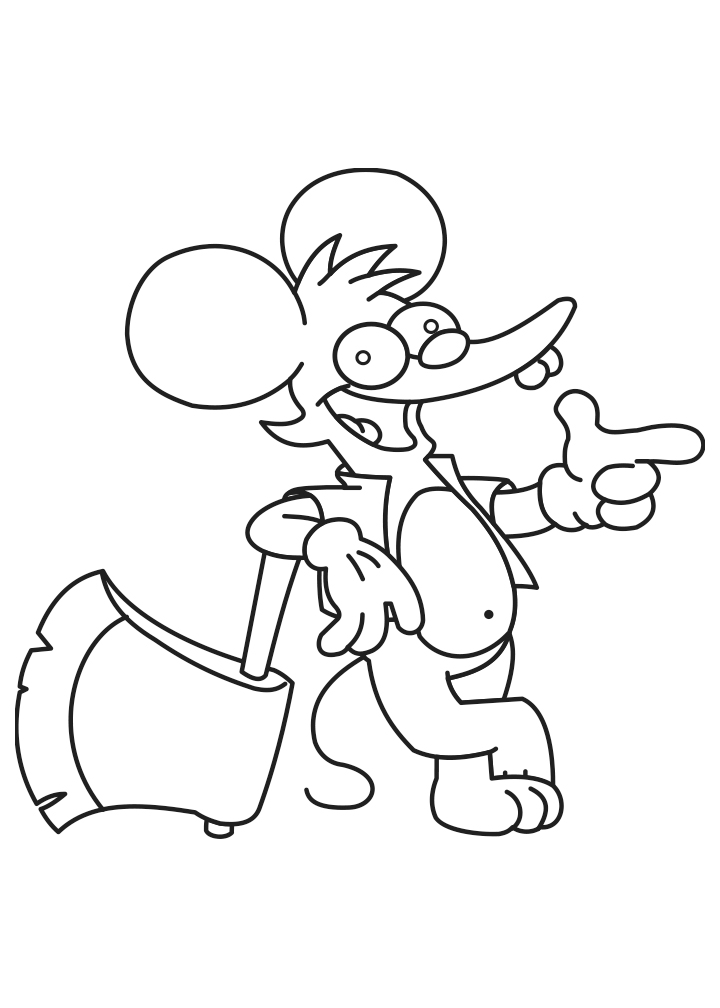 Desenho de Cocadinha dos Simpsons para Colorir