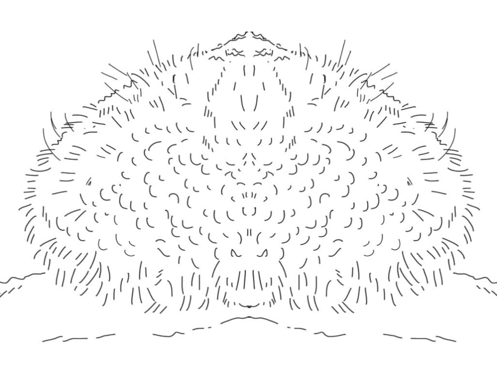 Desenho de Ouriço do Mar Grátis para Crianças para Colorir