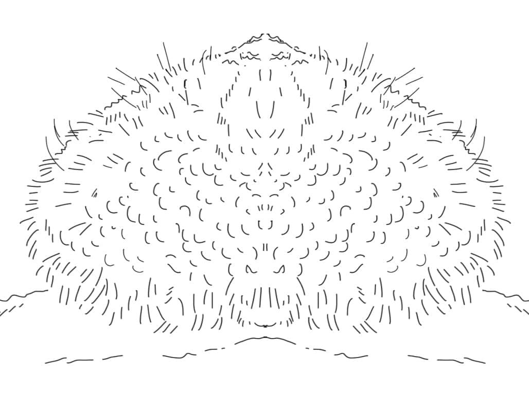 Desenho de Ouriço do Mar Grátis para Crianças para Colorir