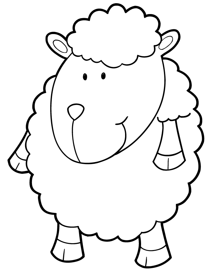 Desenhos de Ovelha para Colorir