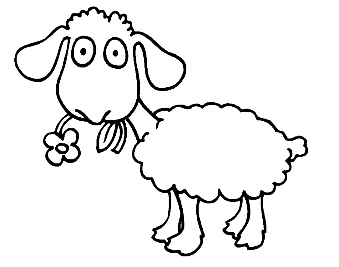 Desenho Ovelha Download Pdf para Colorir