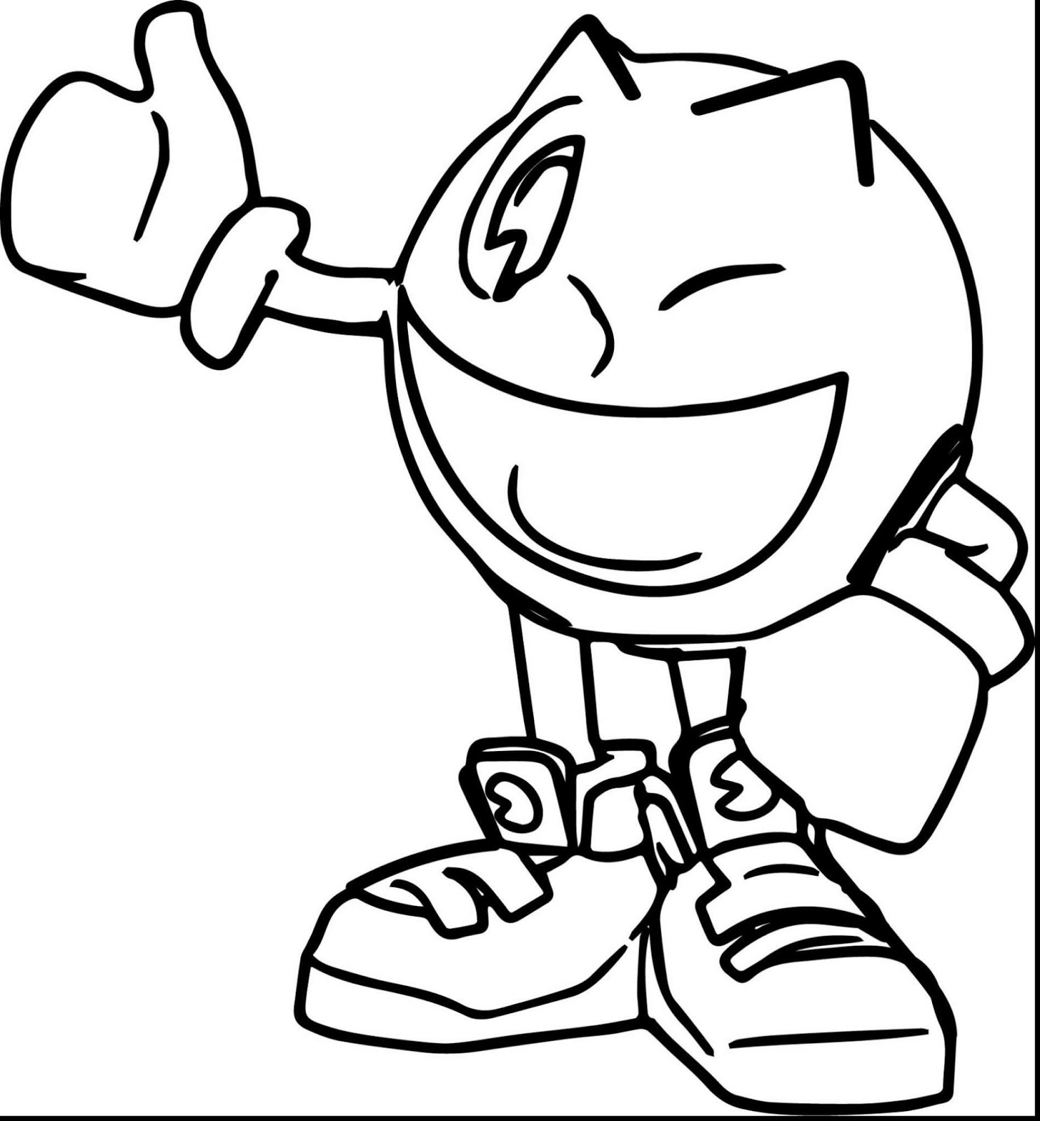 Desenho Pacman Arcade para Colorir