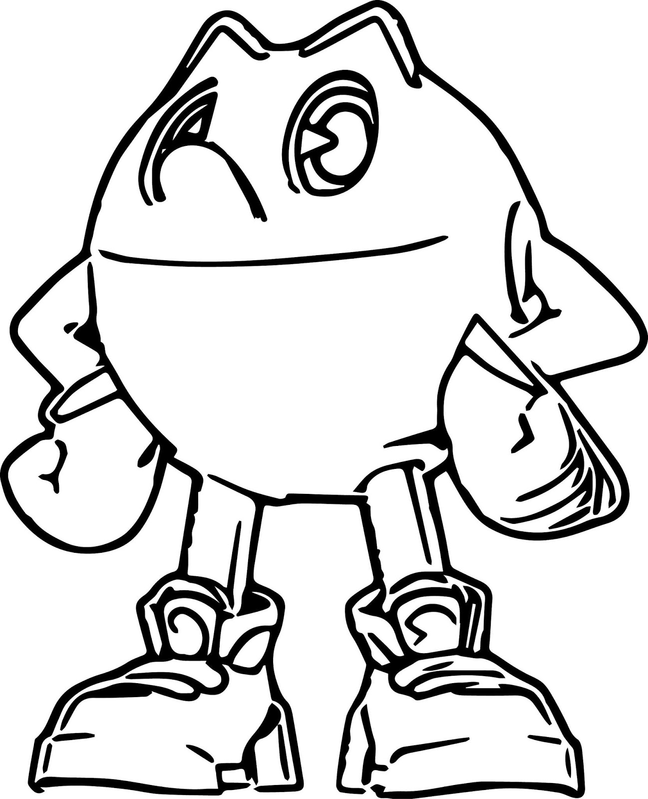 Desenho Pacman Jogo Clássico para Colorir