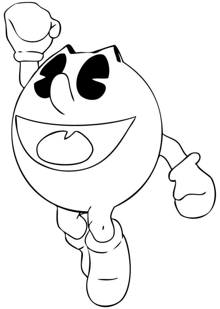 Desenho Pacman para Colorir