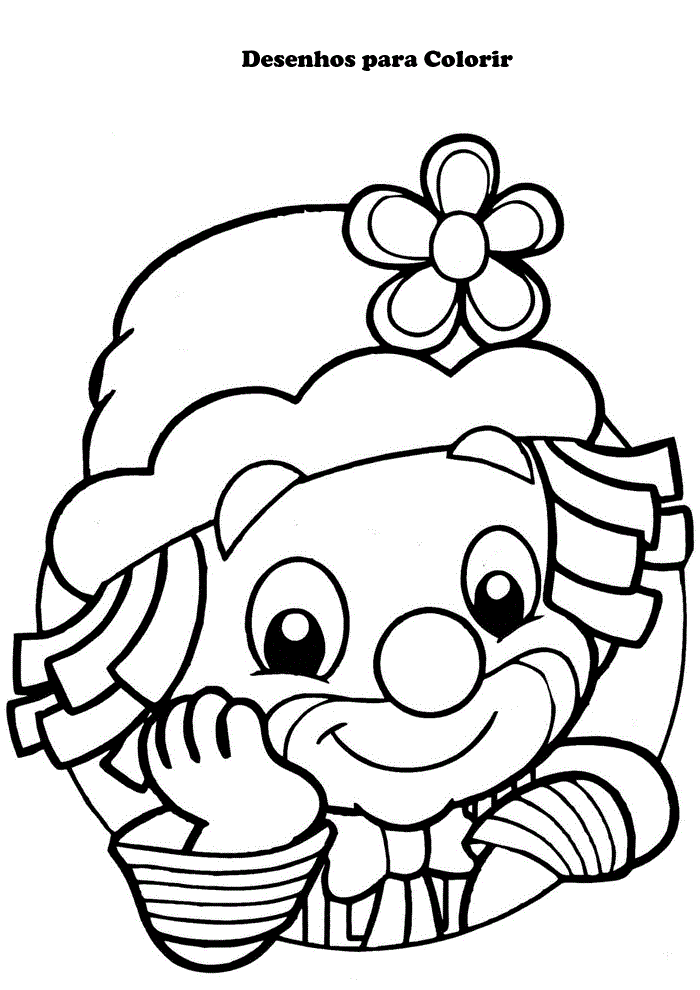 Desenhos de Palhaço para Colorir