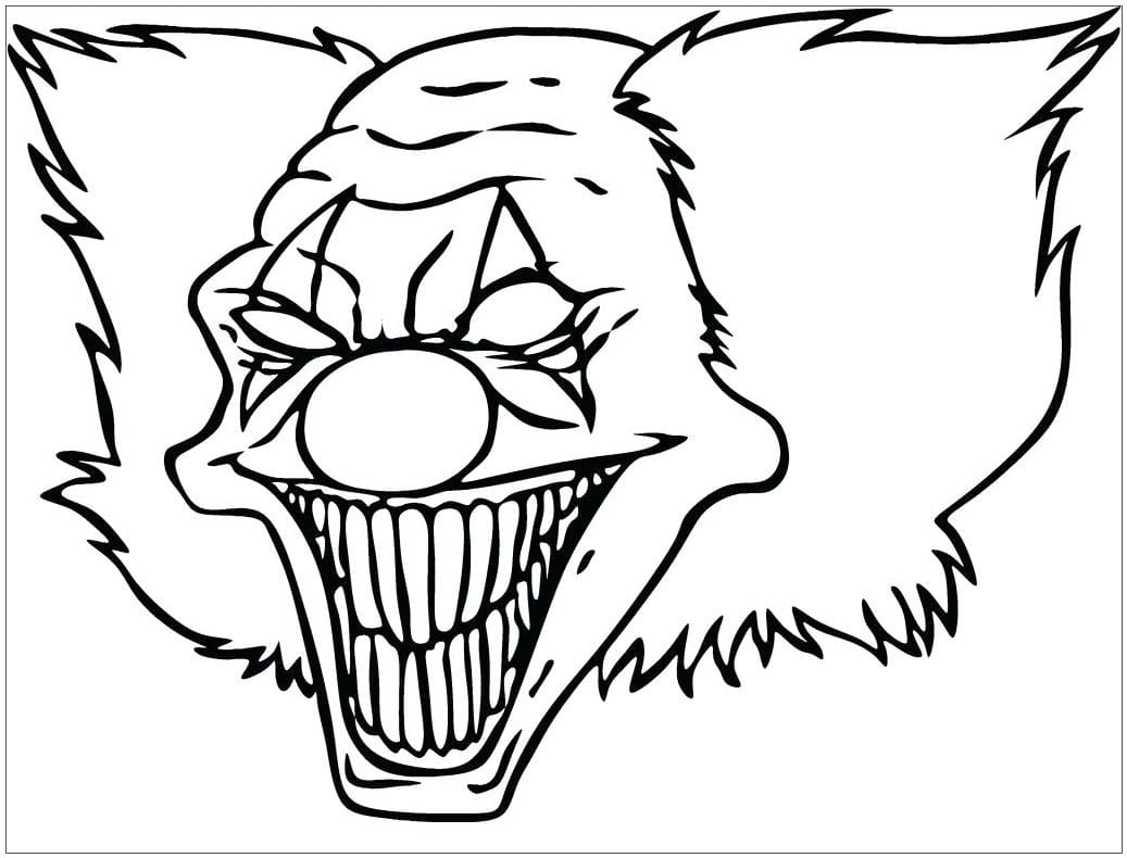 Desenho Palhaço Colorido para Colorir