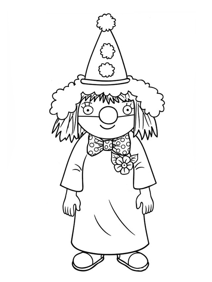 Desenho Palhaço Download Pdf para Colorir