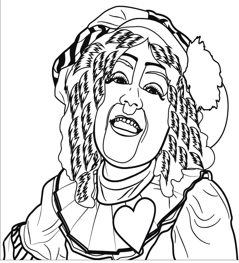 Desenho Palhaço para Colorir Giz de Cera