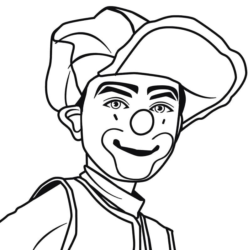 Desenho Palhaço para Colorir Lápis de Cor
