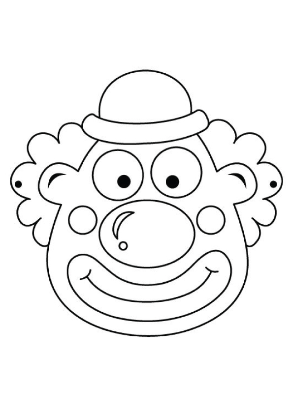 Desenho Palhaço para Colorir