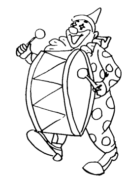 Desenho palhaço Pdf para Imprimir