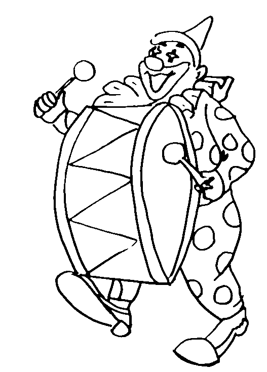 Desenho Palhaço Pdf para Imprimir