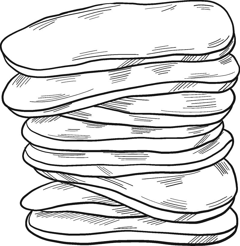 Desenho Panqueca Baixar Grátis para Colorir