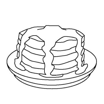 Desenho Panquecas Yummi para Colorir