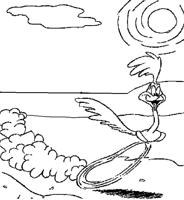 Desenho Looney Tunes Papá Léguas para Colorir