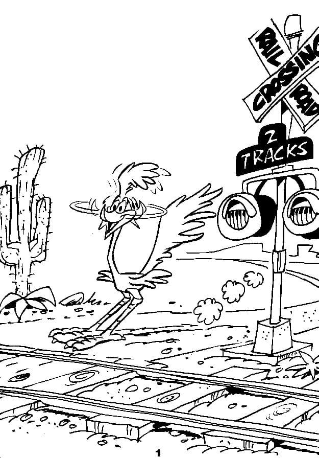 Desenho Papá Léguas de Looney Tunes para Colorir