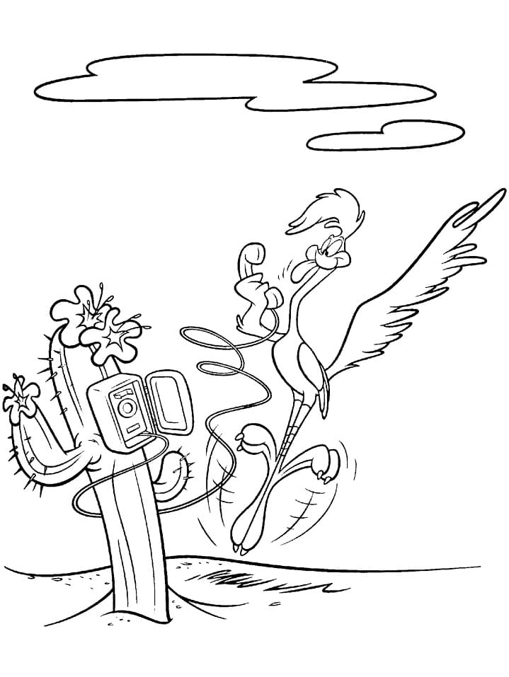 Desenho Papá Léguas Simples para Colorir