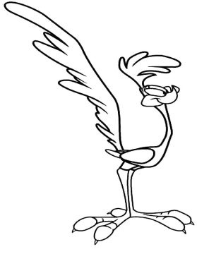 Desenho Papa léguas Sorrindo para Colorir